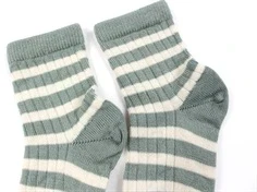 MP lily pad strømper uld striber (2-pak)